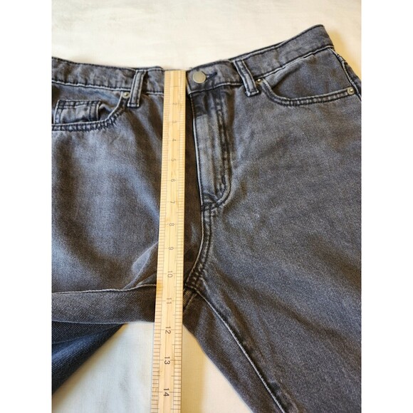 Universal Thread size 2/26 Boyfriend Fit Raw Hem Mid Rise Black Wash 100% cotton - Picture 6 of 11